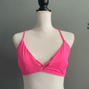 Athleta Triangle Bikini Top - Hot Pink - NWT